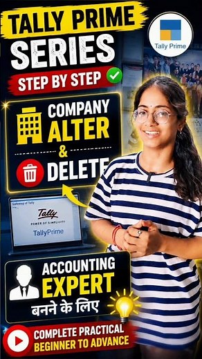 tally prime series, Alter and Delete company #shortvideo #shortsfeed #shorts #accounting #tally