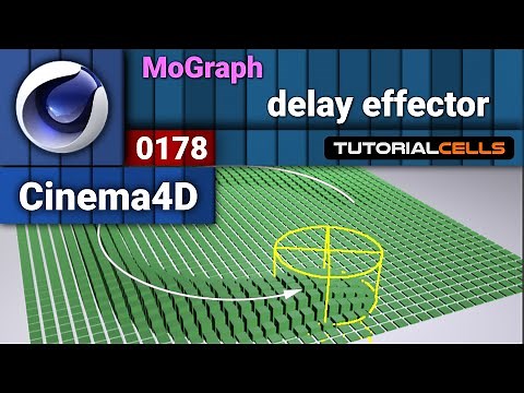 0178. mograph delay effector in cinema 4d