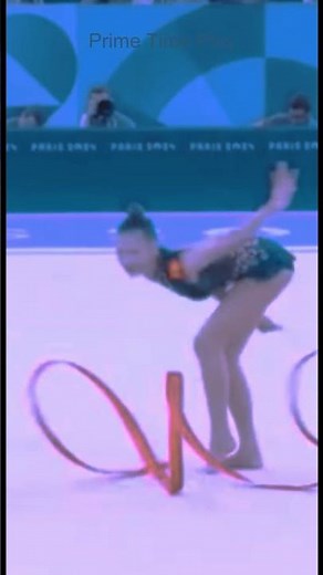 This ribbon skill took years to master 💪 #gymnastics #rhythmicgymnastics