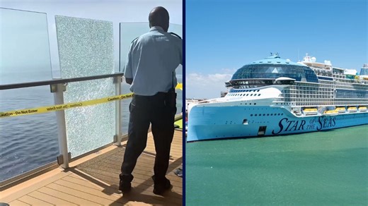 Glass Panel Shatters Suddenly Onboard Royal Caribbean's Star of the Seas
