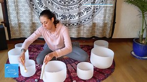 🧘 ❤️ Pure sounds from the complete crystal singing bowl set create deep healing vibrations that help with meditation, relaxation and chakra balance. 🧘 Begin your journey to a more balanced life 🙏 Learn more and order yours today | Spiritual Healer