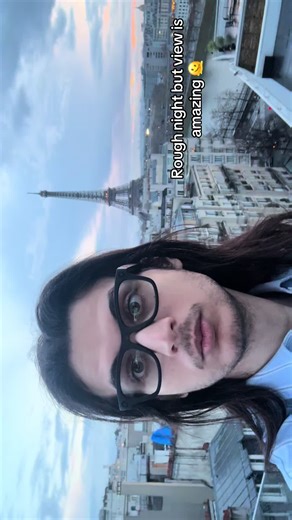 Long ass night 🫥 #work #view #eiffeltower #fyp