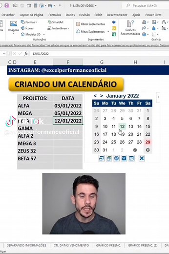 Como inserir o mini calendário no Excel através das opções disponíveis nos suplementos. E aí, você já sabia dessa? Quer dominar o Excel e criar planilhas incríveis? Comenta: EU QUERO! #planilhasdeexcel #planilhasexcel #dicasdeexcel #microsoftexcel #excel #microsoft #planilha #planilhasemexcel #dashboard #projetosemexcel #planilhas