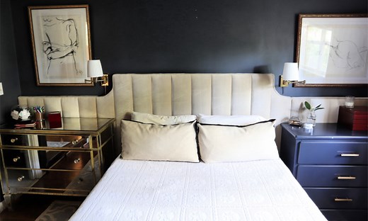 DIY channel tufted headboard • mimzy & company