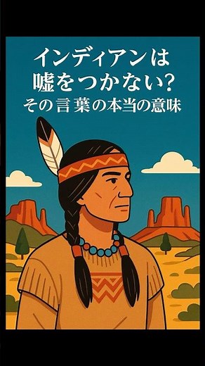 インディアンは嘘をつかない？ ― その言葉の本当の意味 #shorts #雑学 #トリビア
