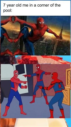 Everyone was Spider Man in the pool