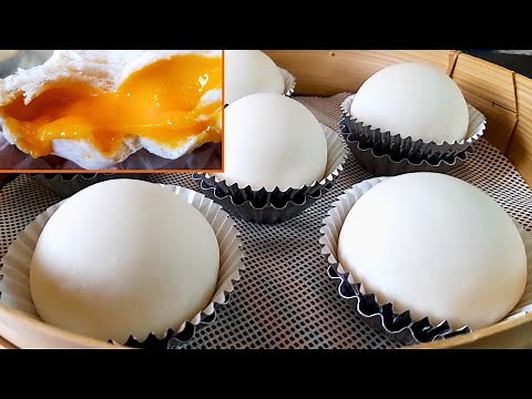 EVERYTHING You Need to Know to Make Smooth Soft and Fluffy Steamed Bun|Molten Salted Egg Custard Bun