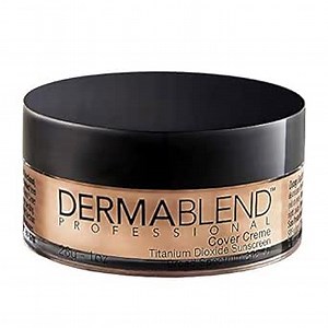 Dermablend Cover Crème Full Coverage Foundation Makeup, Hydrating Cream Concealer for Dark Circles and Blemishes, Maximum Coverage with Mineral Sunscreen SPF 30, 1 OZ