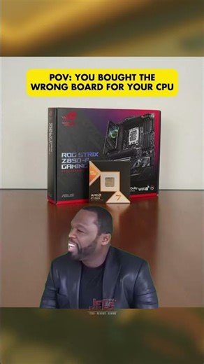 POV: You bought an Intel motherboard for your Ryzen CPU ☠️ #intel #amd #ryzen #memes #pcmemes