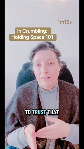 There is a growing need for expert space holding. It starts with grounding in trust #consciousliving #spiritualtok #energywork #freedom #holdingspace