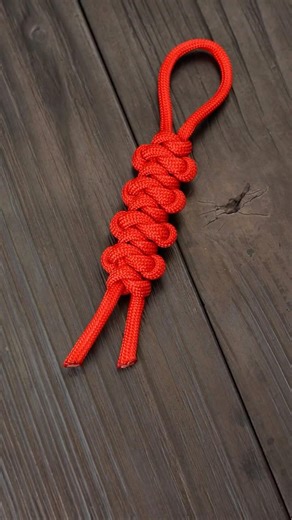 Emperor's snake knot paracord keychain #shorts