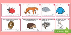 1 More or Less Than Activity Mat