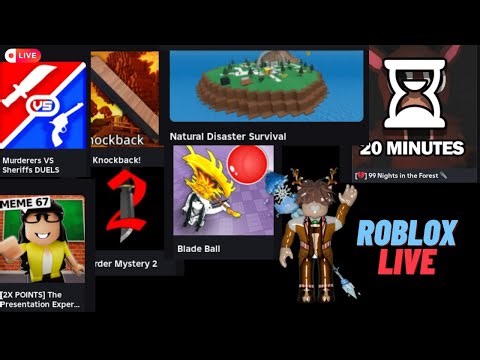 Roblox live stream- joins on for followers (1.4k?)