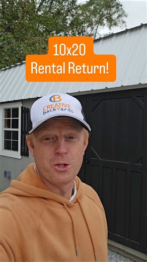 10x20 Rental Return! #portablebuilding #shed #shedsforsale