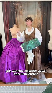 Day One update of the Malachite gown from Frankenstein!! If you missed the announcement here it is: You know that electric little jolt when you watch something and your fingers start to itch with the urge to recreate it? That was the malachite gown designed by @katehawleycostume for @frankensteingdt Fashion and symbolism in the Victorian era is a language I have spent years studying and the deeper meanings of the costumes have been such beautiful threads to unravel. Historically, Malachite is kn