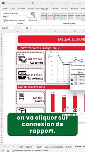 Améliorez votre tableau de bord Excel avec des segments