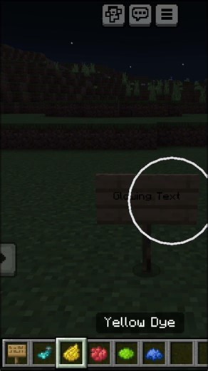 How To Make Glowing Signs In Minecraft PE Tutorial #minecraft #tutorial #shorts #youtubeshorts