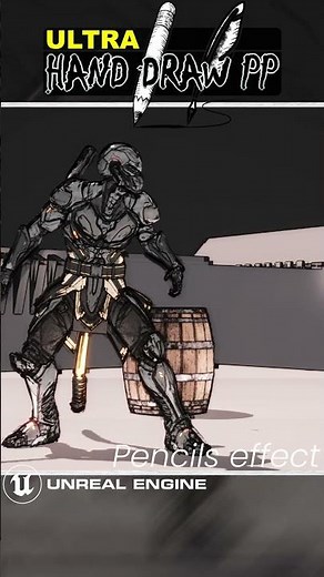 Various Pencils Post process - Unreal Engine