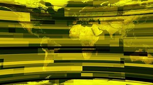 Download A yellow and black world map with a black background for free