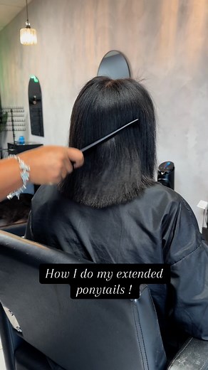 468K views · 10K reactions | Extended Ponytail Tutorial #tutorialhair #salonowner #houstonstylist #fypシ゚viralシfypシ゚ #viralvideo #contentcreator #influencer | Natalie Chatman | Facebook