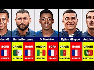 French National Football Team And Their Origin Country