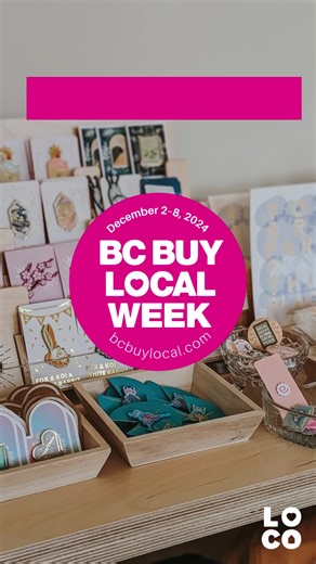 Buy Local Made this holiday season and all year! 💛 BC makes it easy with the country’s highest concentration of artists and makers!! There’s no shortage of unique, locally made goods to choose from. With the cost of goods sold ever-rising, creatives need your support more than ever.✨ When you support local makers and artists you’re also supporting their suppliers, strengthening local economic resilience. A CFIB study found for every $100 dollars spent at a local retailer, $38 recirculates to lo