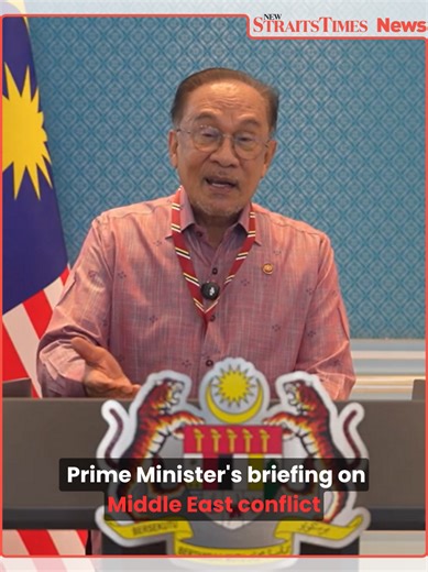 #NSTTV Prime Minister Datuk Seri Anwar Ibrahim warned the Middle East conflict will be prolonged, stressing fiscal discipline and energy security. Malaysia will diversify imports, Petronas secures supply through May, and a nationwide work‑from‑home mandate begins April 15 to cut fuel consumption. Read: 1. https://www.nst.com.my/news/nation/2026/04/1408285/updated-no-longer-business-usual 2. https://www.nst.com.my/news/nation/2026/04/1408288/wfh-govt-statutory-bodies-and-glcs-begin-april-15 #Mala