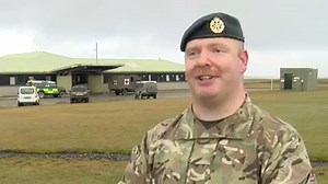 Tim Gallop, an HGV Class 1 driver with Knights of Old in Kettering was visiting Truckfest in Peterborough when he discovered he was not too old to become a driver in the RAF Reserves. Three years on, SAC Gallop is now providing a life saving service driving a field ambulance in the Falkland Islands. This is the fourth short video in our mini-series on RAF Reservists currently serving in the South Atlantic. | Royal Air Force