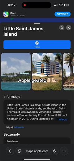 W apple#epsteinisland #apple