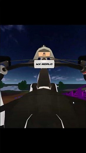 MX WORLD ROBLOX - Winning ramp track vs the fastest rider in the game