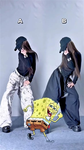 A or B ? Tell me below 🖤| Chanel x Big Guy | Dance Trend #shorts #trending #blackbaee