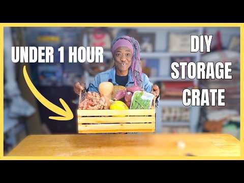 EASY DIY Crate - Multi-purpose Storage Idea