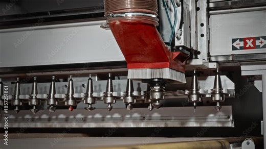 Synchronized Robotic Mechanism For Efficient Tool Selection And Accurate Positioning Along Linear Guides