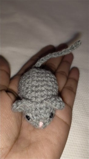 Tiny Crochet Rat🐀#crochet #amigurumi #tinytoes #handmade #foryouツ