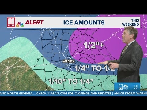 Winter storm update at 4:30pm | Tracking winter weather entering north Georgia