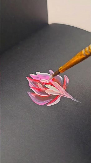 One Stroke Flower Painting Tutorial 🌸 | Relaxing Brush Art for Beginners
