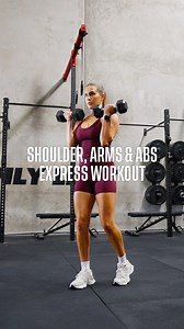 7.4K views · 112 reactions | Want to hit your shoulders, arms & abs? This express workout from Sweat Trainer Katie is for you!  ✔️ Shoulder Press - 30s ✔️ Bicep Curl - 30s ✔️ Sit Up - 30s ✔️ Lateral Raise - 30s ✔️ Tricep Push Up - 30s ✔️ Pelvic Floor Pops - 30s  Do 4 rounds! Ready and… GO! #SweatApp #Sweat #ExpressWorkout #AbWorkout | Sweat | Facebook