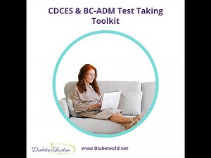 CDCES & BC-ADM Test Taking Exam Practice Webinar for Healthcare Professionals