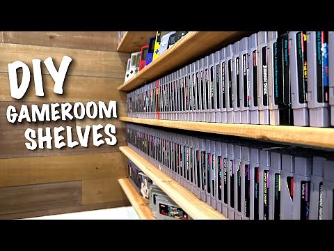 Build Your Own Game Room Video Game Shelves!