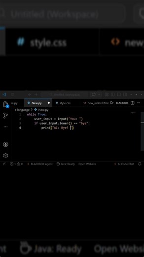 I made my own AI chatbot in Python 🤖💻 | No API, 100% Offline! 🐍 #PythonAI #Chatbot #CodingShorts