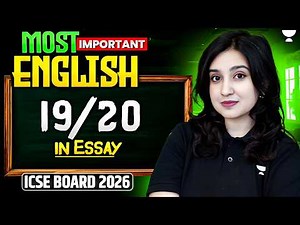 ICSE Class 10 English Essay Writing for Board Exam 2026 | Asmita Ma'am