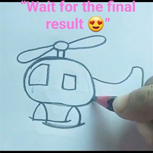 Amazing Helicopter Drawing 🚁 | Simple Pencil Drawing #shorts