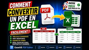 Comment convertir un PDF en Excel facilement avec EaseUS PDF Editor