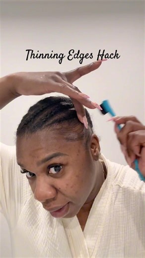 How I Hide My Thinning Edges 😭✨ | Easy Edge Control Hack