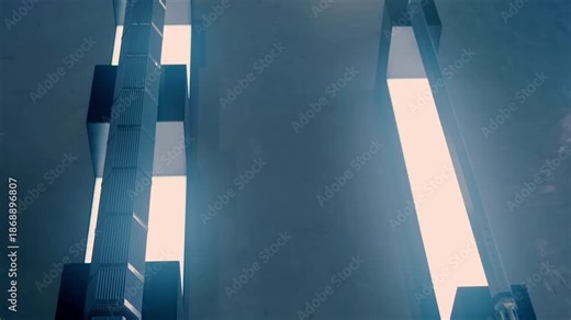 The complex structure of the nuclear reactor fuel assembly, which provides heating of the primary circuit water from the fuel elements in the nuclear power plant. Closeup. Shot in motion