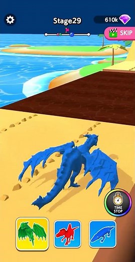 🎮 Dino Ninja Race Stage #29 🦖👑 #shorts #mobilegame #trex