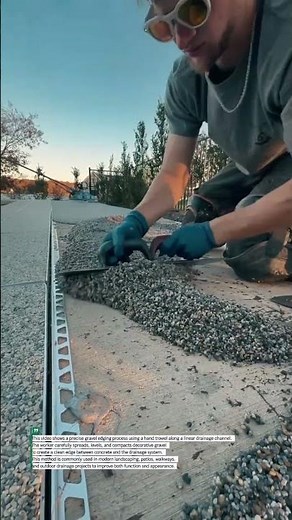 Perfect Gravel Edging Along Drainage Channel | Clean Outdoor Finishing