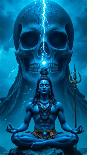 Mahadev Meditation Power 💫 Dark Shiva Energy 🔱 #shortsfeed #viral #shorts #shiv #tandav #shivstatus