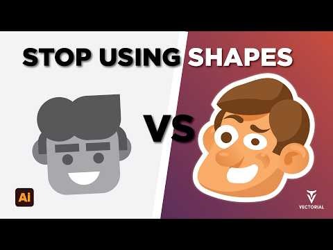 Shape vs Pencil Tool in Illustrator – Which One Makes Better Characters?