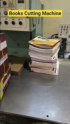 Book Cutting & Finishing Machine in Action | High-Speed Book Production #books #shortvideo #shorts